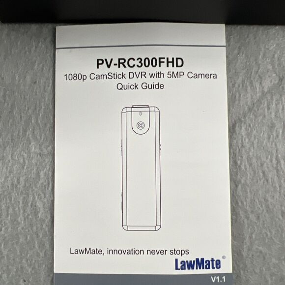 NEW in Box LawMate PV-RC300FHD Mini HD 1080P Police Cam Stick DVR Body Camera - Picture 6 of 8